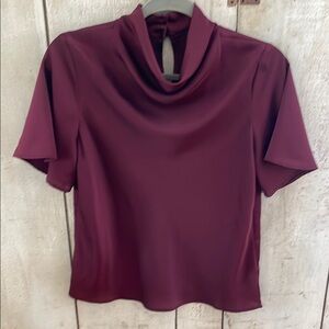 Burgundy Women's Dress Top